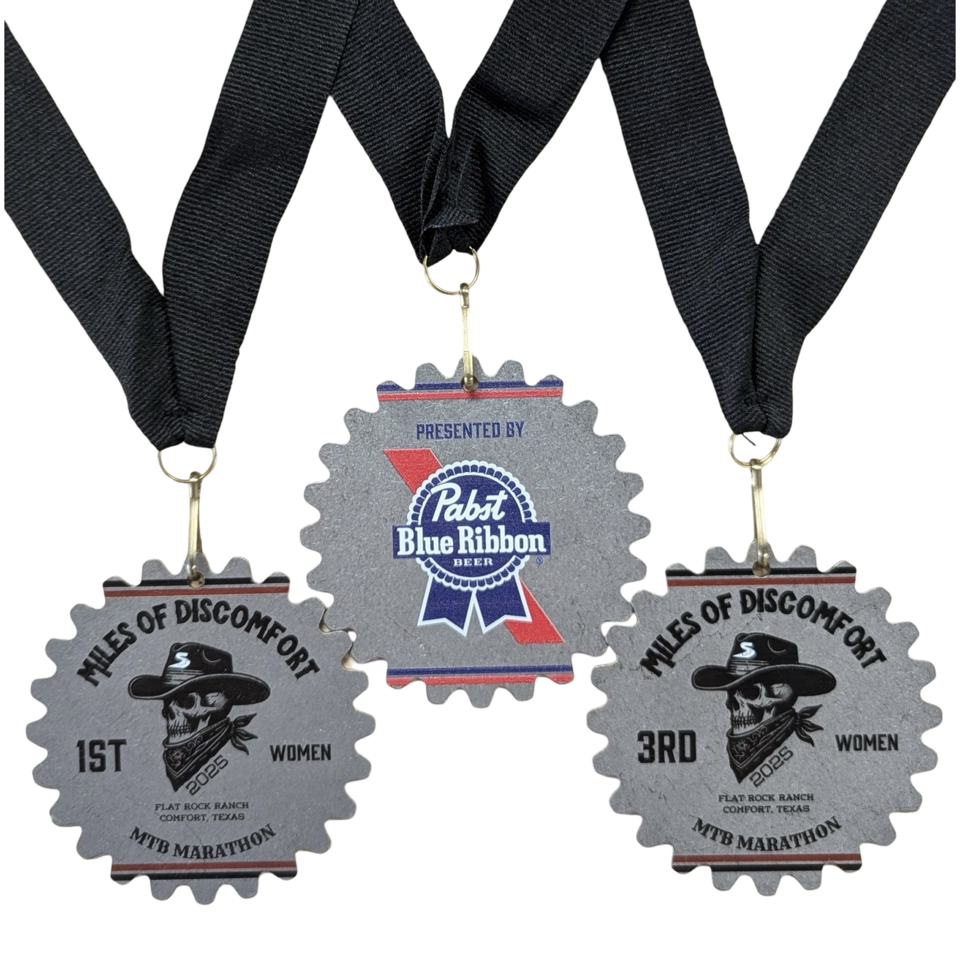 Stainless steel custom gear medal