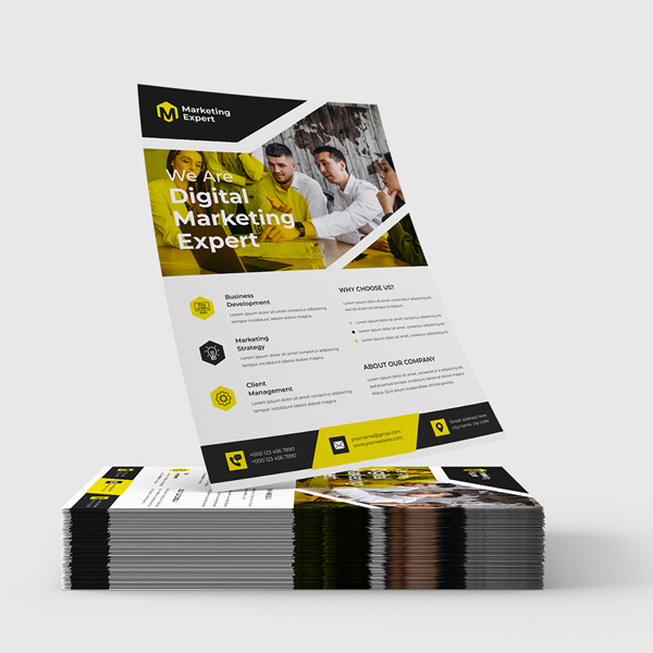 Custom printed flyers and brochures